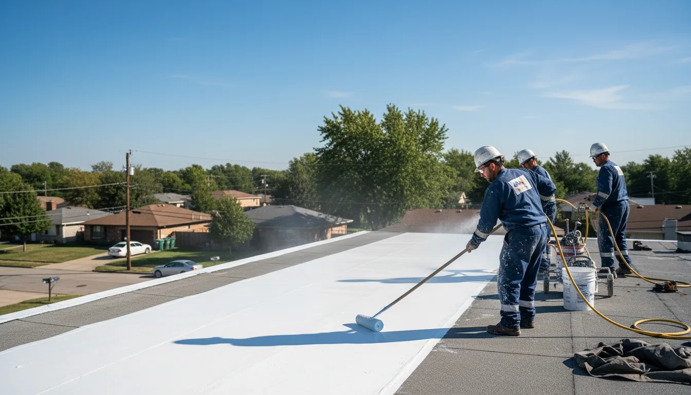 Commercial roof coating in Laughlintown, PA near me
